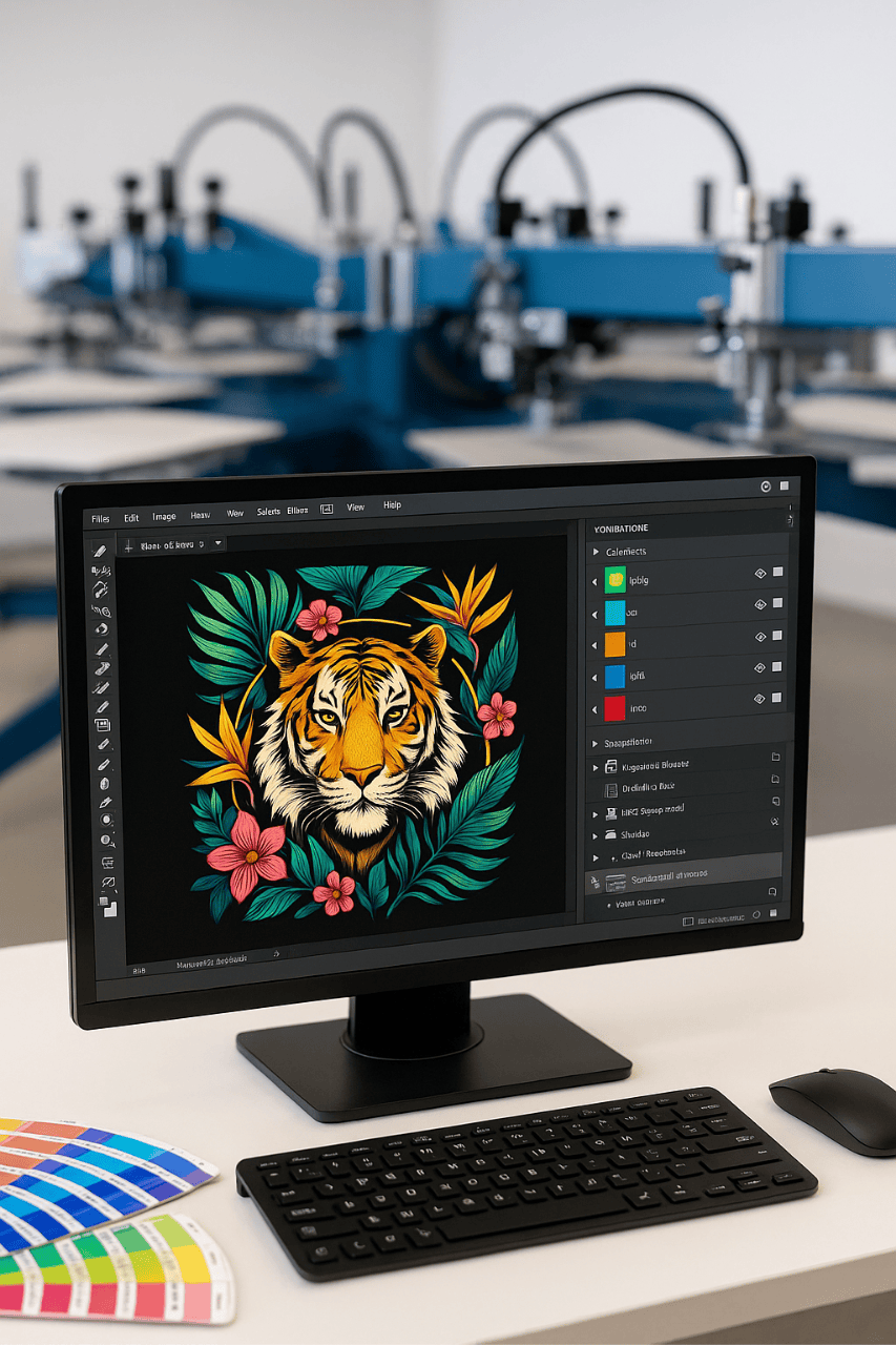 Separación de diseños para serigrafía